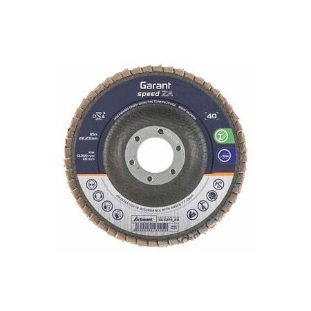 Garant Speed ZA Flap Disc, Dia: 115 mm, Grit: 40 565274 40